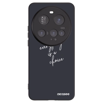 Picasee Xiaomi 15 Ultra Hülle - Schwarzes Silikon - Everything is a choice
