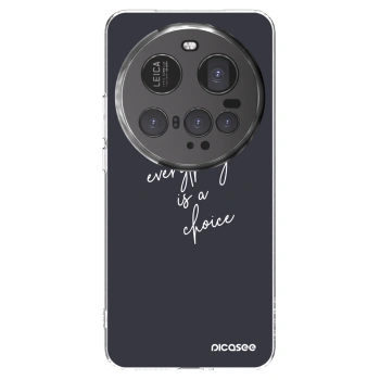 Picasee Xiaomi 15 Ultra Hülle - Transparentes Silikon - Everything is a choice