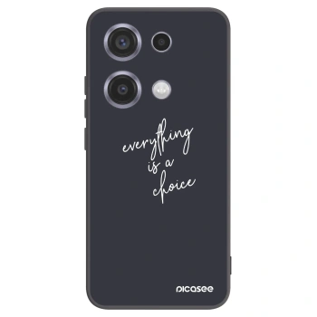 Picasee Xiaomi Redmi Note 14S Hülle - Schwarzes Silikon - Everything is a choice