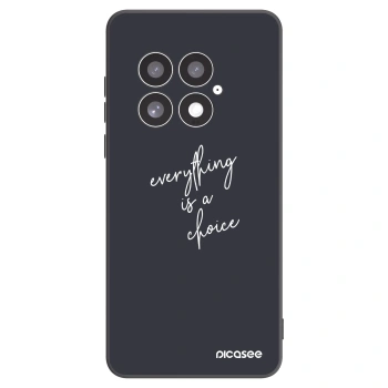 Picasee OnePlus 13 5G Hülle - Schwarzes Silikon - Everything is a choice