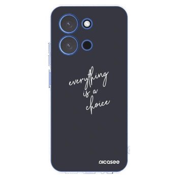 Picasee Xiaomi Redmi 15C 4G Hülle - Transparentes Silikon - Everything is a choice