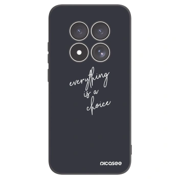 Picasee Xiaomi Redmi Note 15 Pro 4G Hülle - Schwarzes Silikon - Everything is a choice