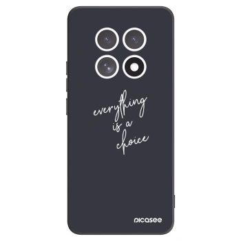 Picasee Xiaomi Redmi Note 15 Hülle - Schwarzes Silikon - Everything is a choice