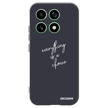 Picasee Xiaomi 17 Hülle - Schwarzes Silikon - Everything is a choice