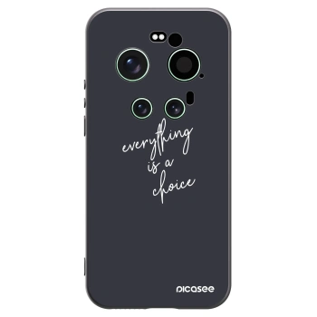 Picasee Xiaomi 17 Ultra Hülle - Schwarzes Silikon - Everything is a choice