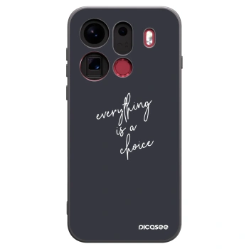 Picasee OPPO Find X9 Pro Hülle - Schwarzes Silikon - Everything is a choice