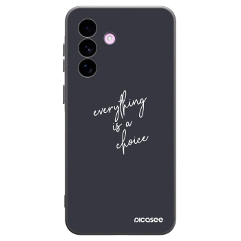 Picasee Samsung Galaxy A57 5G Hülle - Schwarzes Silikon - Everything is a choice