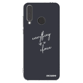 Picasee Honor 20 Lite Hülle - Transparentes Silikon - Everything is a choice