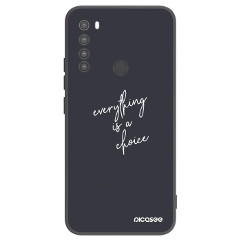 Picasee Xiaomi Redmi Note 8 Hülle - Schwarzes Silikon - Everything is a choice