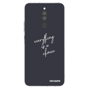 Picasee Xiaomi Redmi 8 Hülle - Transparentes Silikon - Everything is a choice