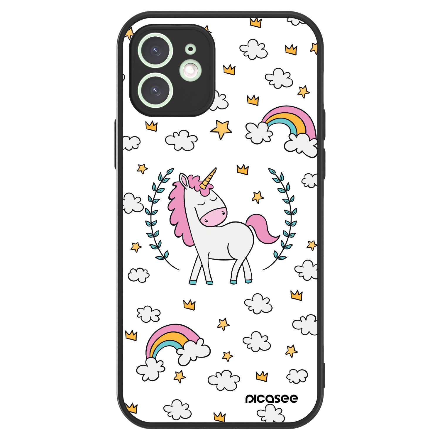 Picasee ULTIMATE CASE für Apple iPhone 12 - Einhorn Sternenhimmel