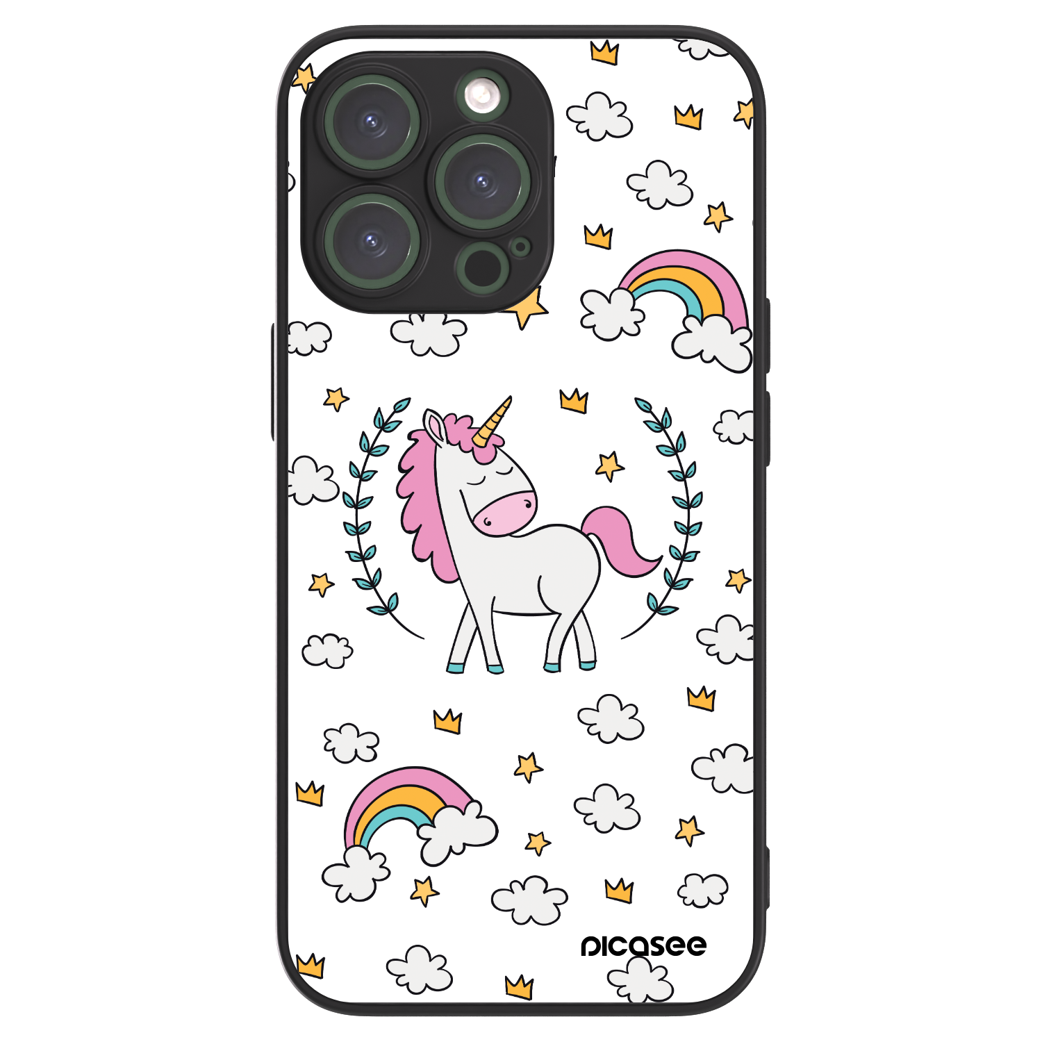 Picasee ULTIMATE CASE für Apple iPhone 13 Pro - Einhorn Sternenhimmel