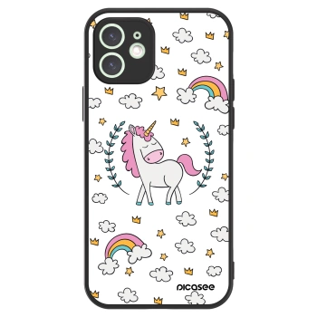 Picasee ULTIMATE CASE MagSafe für Apple iPhone 12 - Einhorn Sternenhimmel