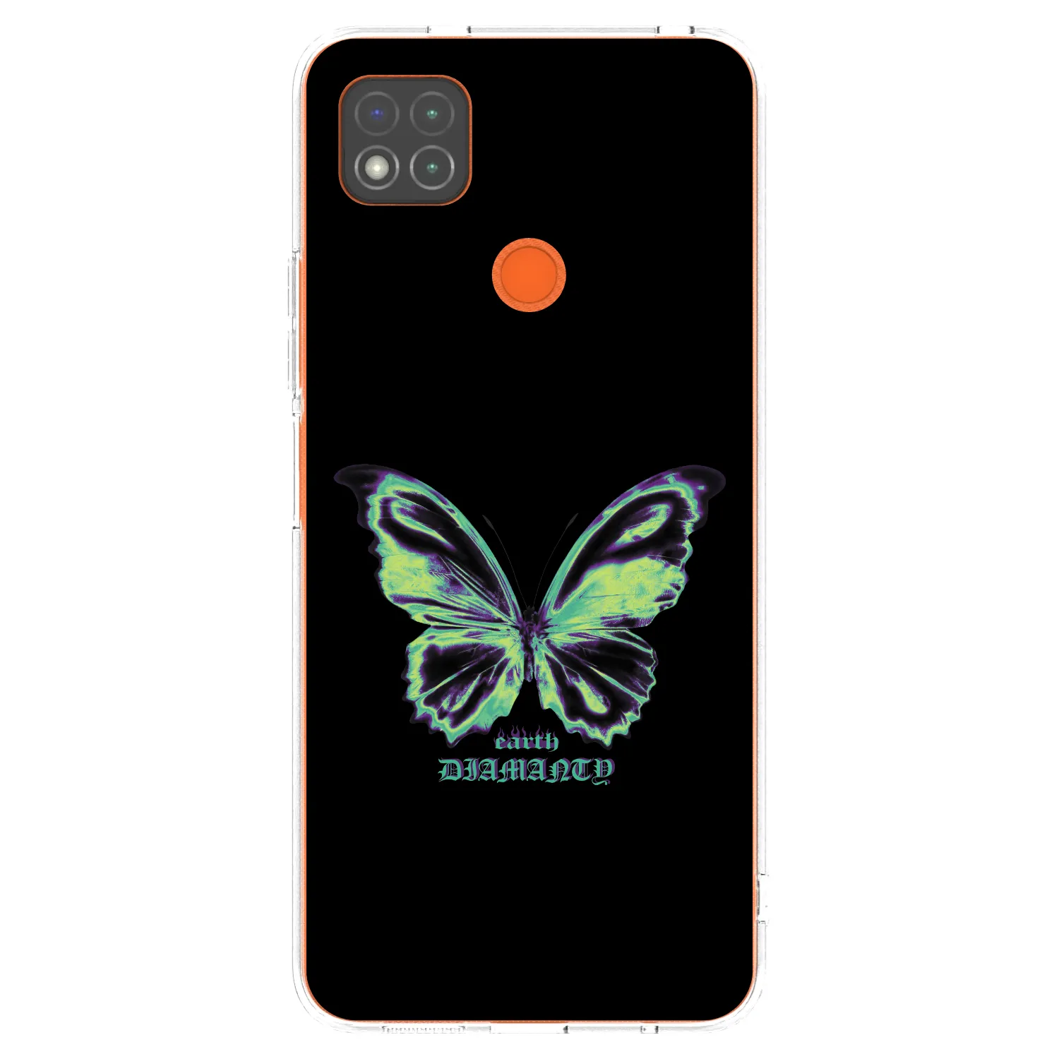 Picasee Xiaomi Redmi 9C Hülle - Transparentes Silikon - Diamanty Blue