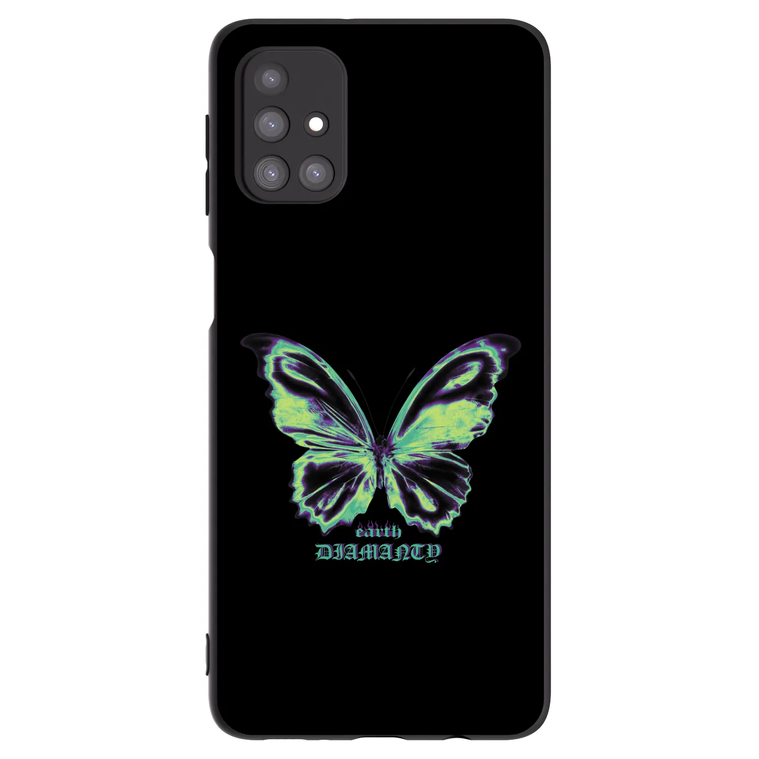 Picasee Samsung Galaxy M31s Hülle - Schwarzes Silikon - Diamanty Blue
