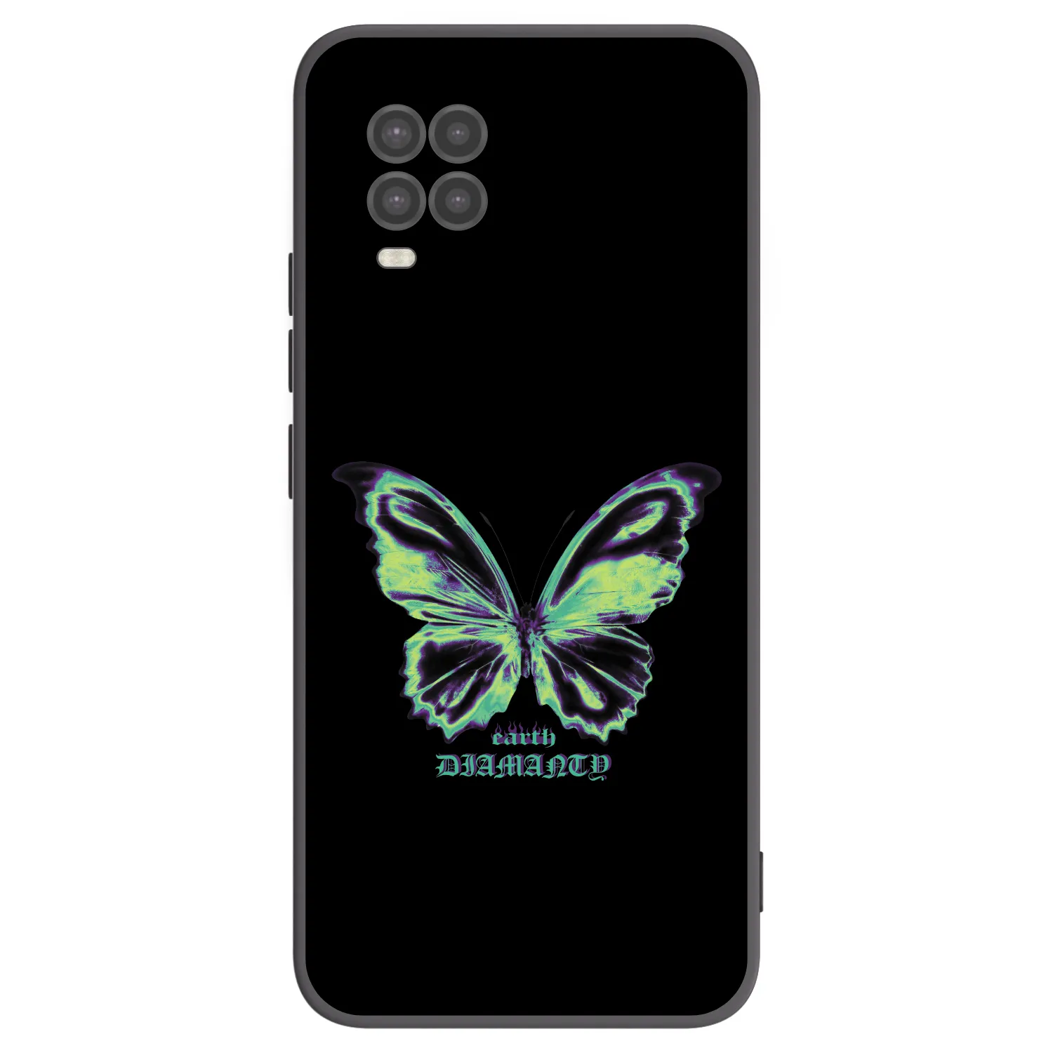 Picasee Xiaomi Mi 10 Lite Hülle - Schwarzes Silikon - Diamanty Blue
