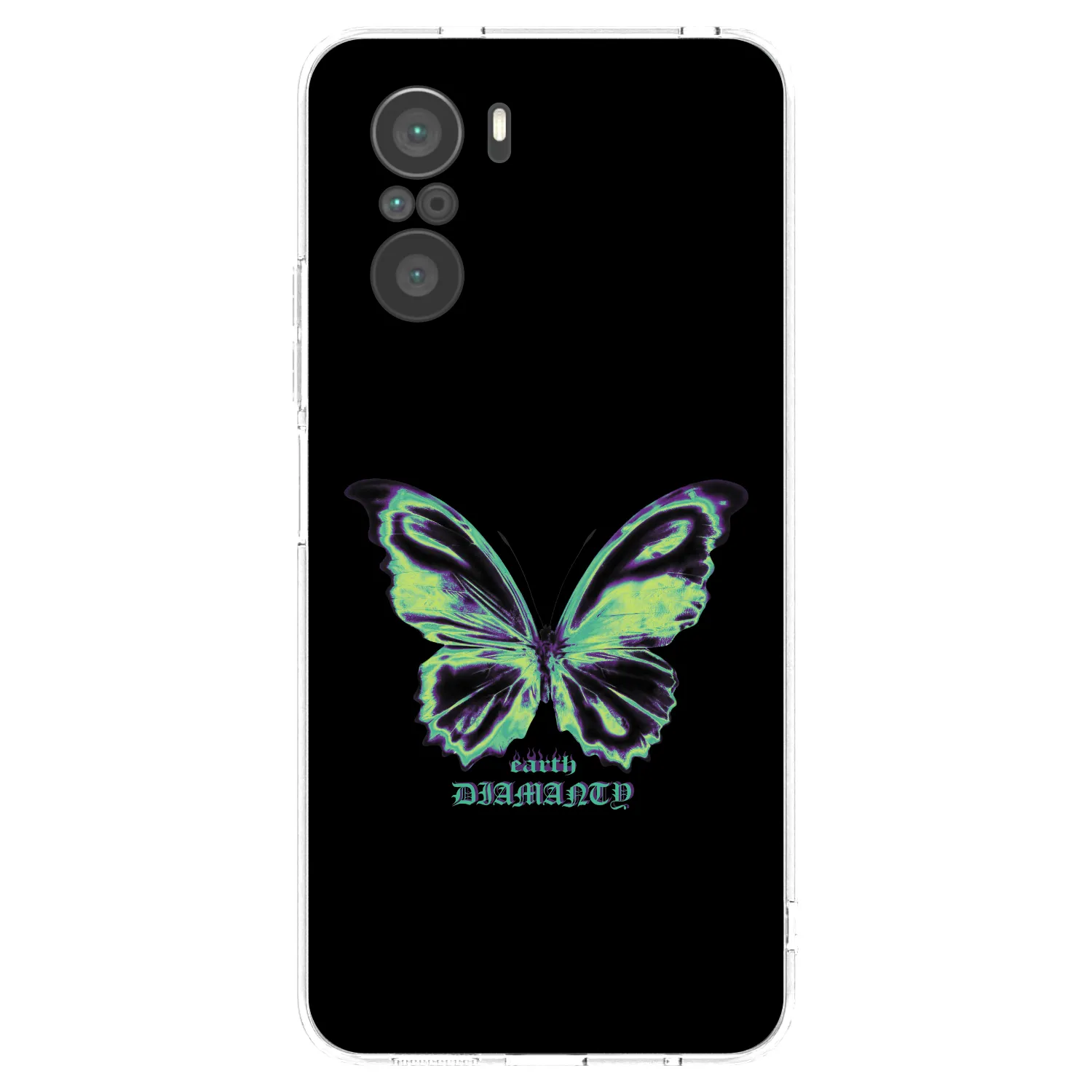 Picasee Xiaomi Poco F3 Hülle - Transparentes Silikon - Diamanty Blue