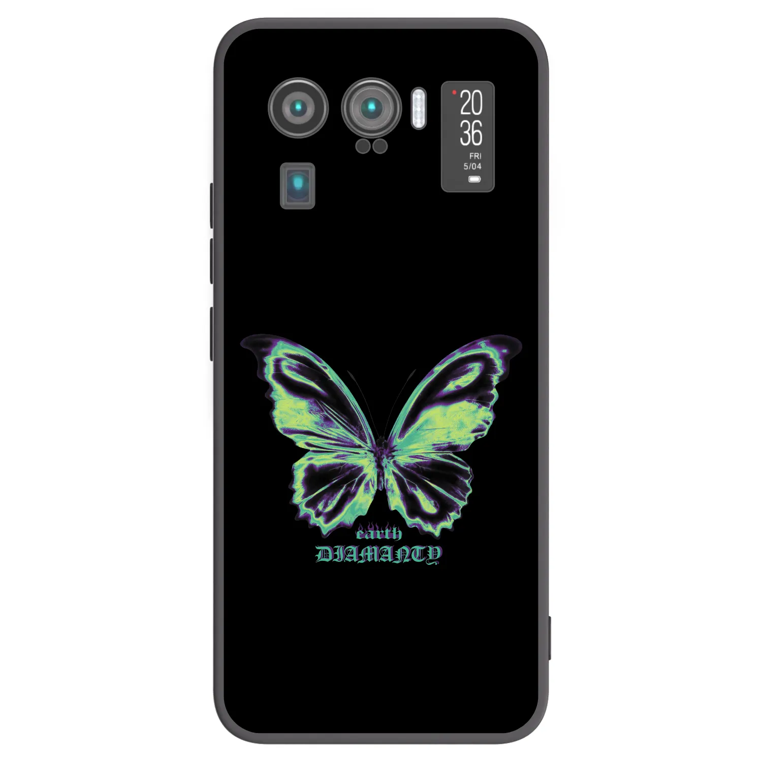 Picasee Xiaomi Mi 11 Ultra Hülle - Schwarzes Silikon - Diamanty Blue