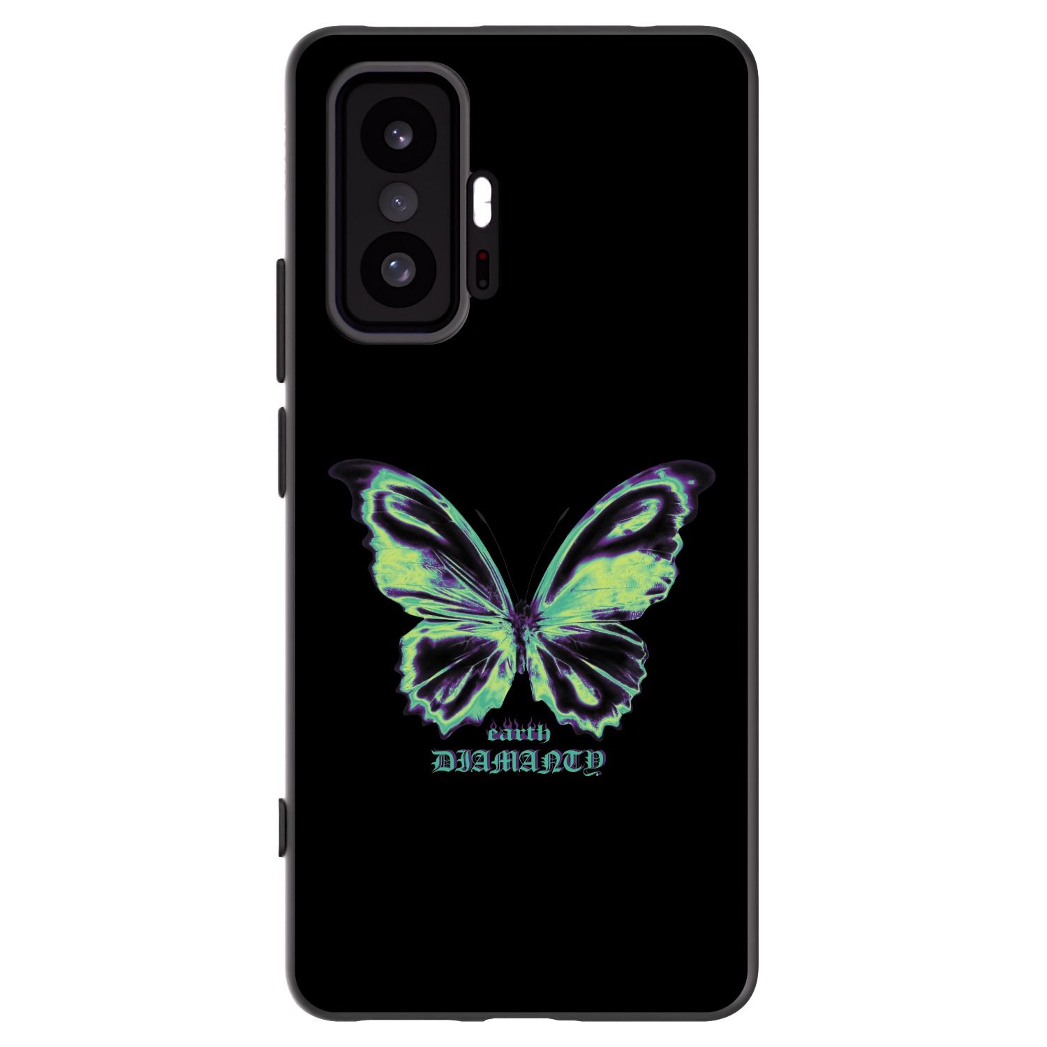 Picasee Xiaomi 11T Hülle - Schwarzes Silikon - Diamanty Blue