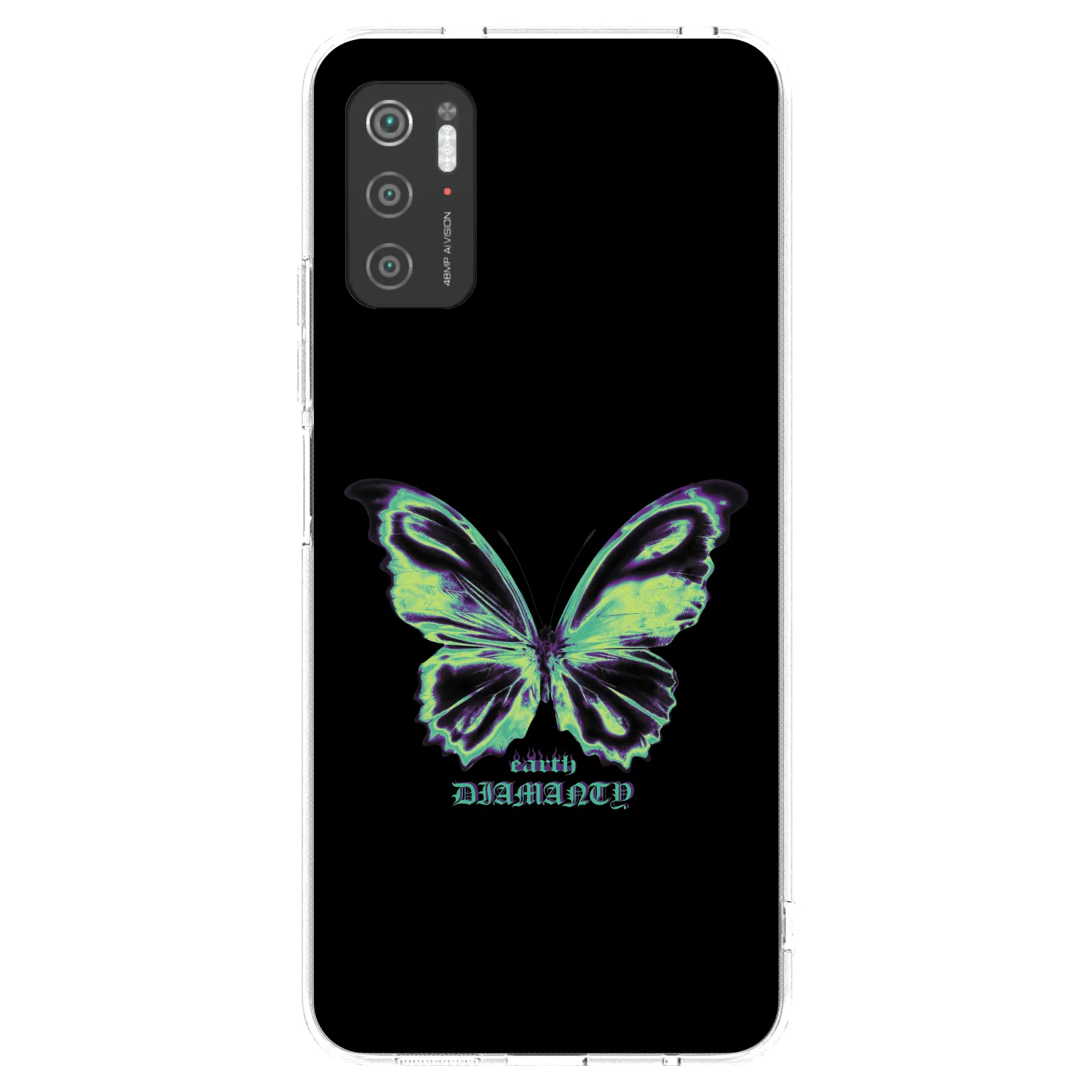Picasee Xiaomi Poco M3 Pro 5G Hülle - Transparentes Silikon - Diamanty Blue