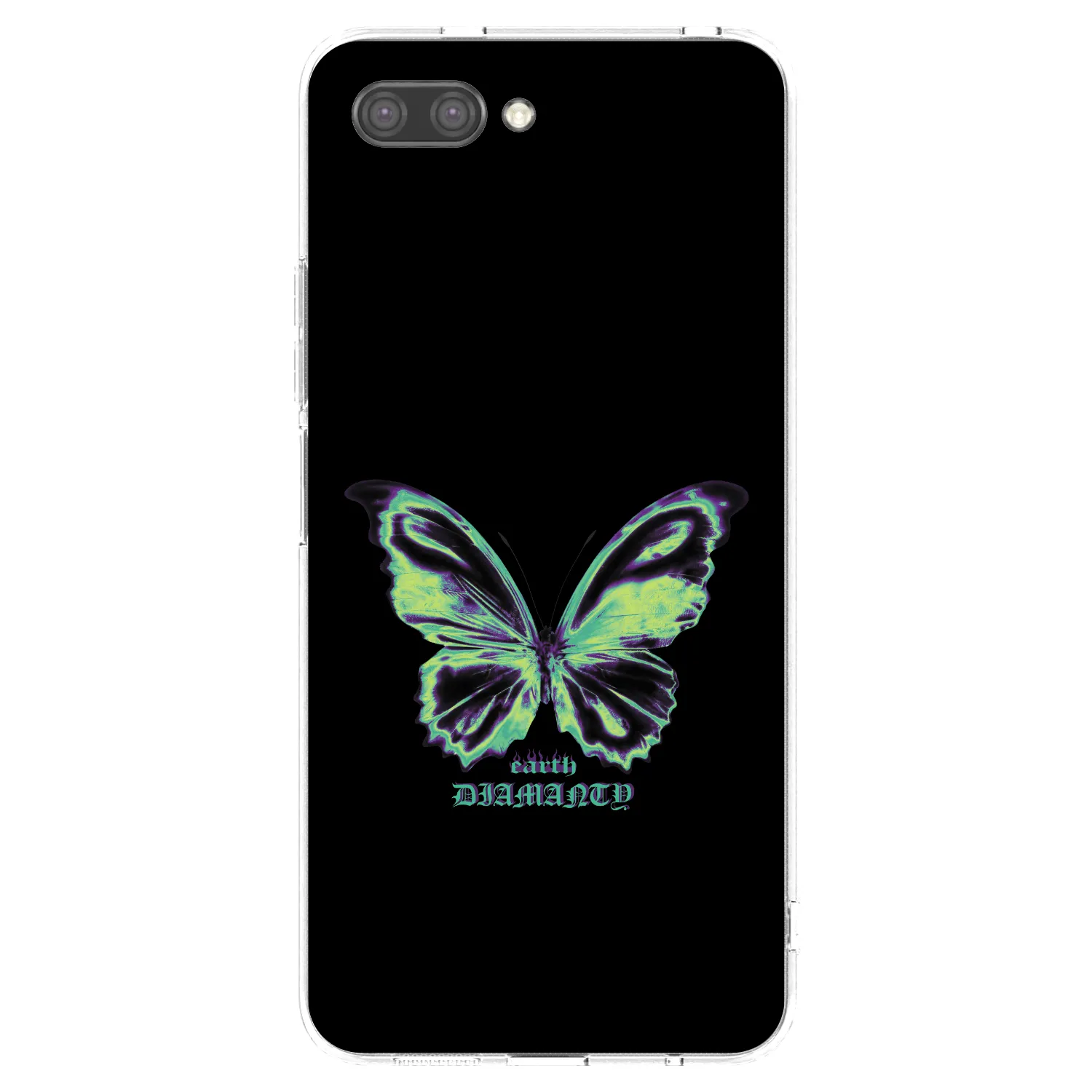 Picasee Honor 10 Hülle - Transparentes Silikon - Diamanty Blue