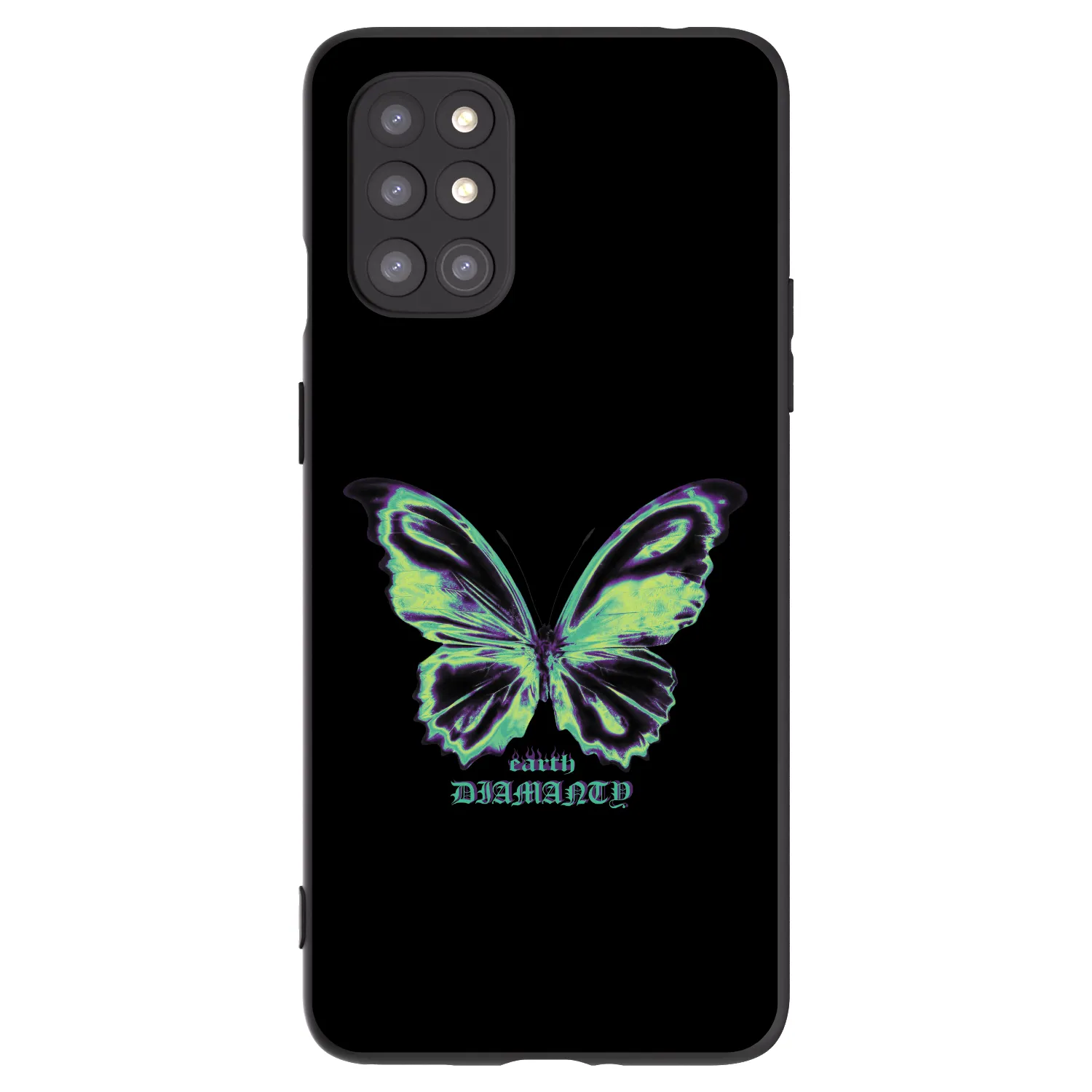 Picasee OnePlus 8T Hülle - Schwarzes Silikon - Diamanty Blue