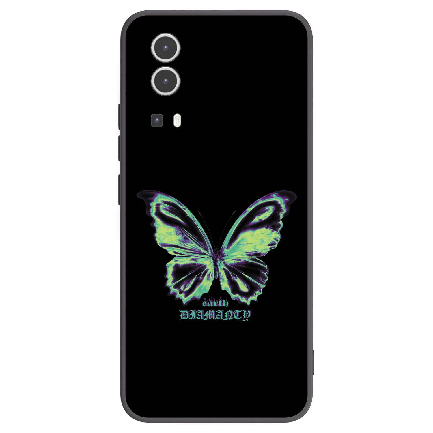 Picasee Vivo Y72 5G Hülle - Schwarzes Silikon - Diamanty Blue