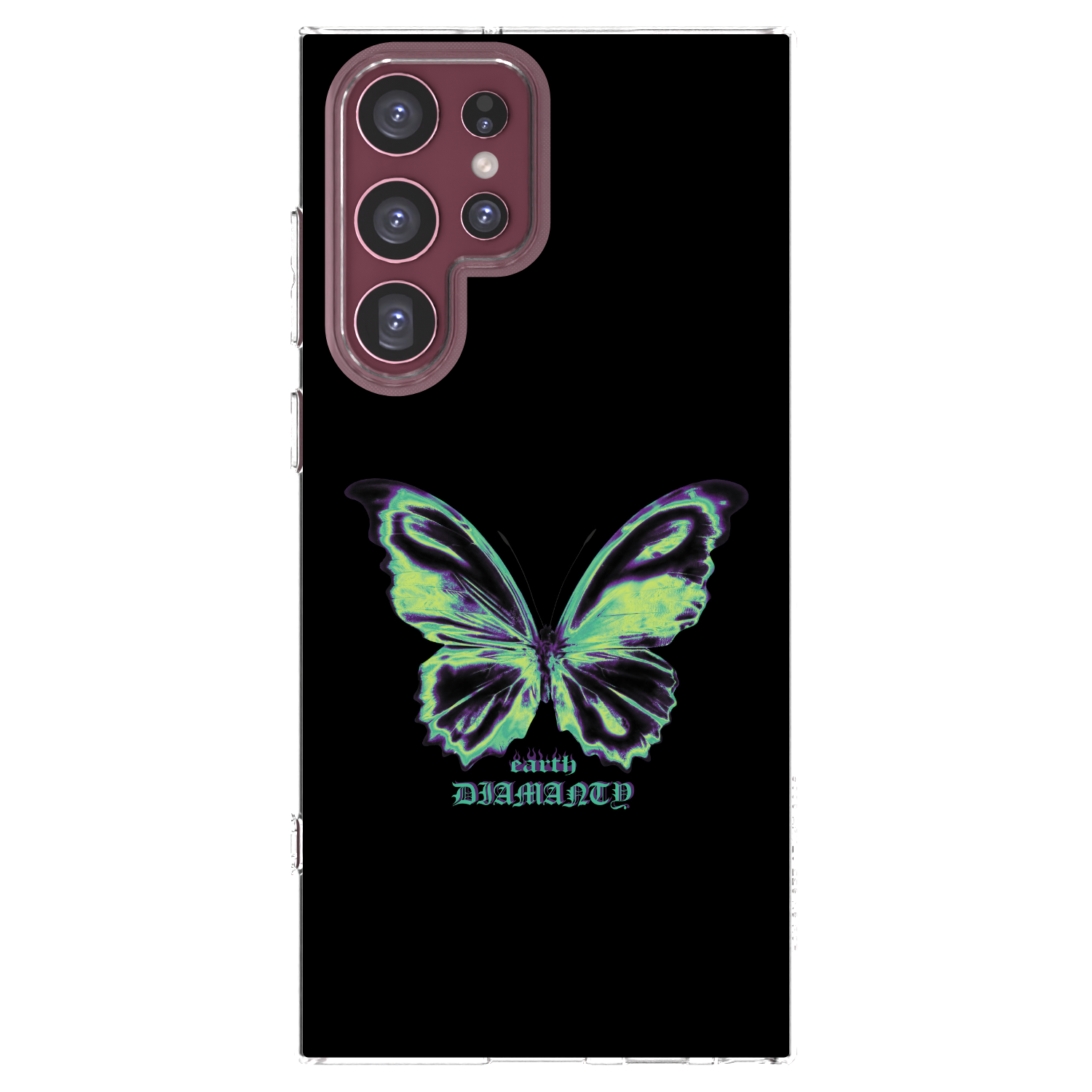 Picasee Samsung Galaxy S22 Ultra 5G Hülle - Transparentes Silikon - Diamanty Blue