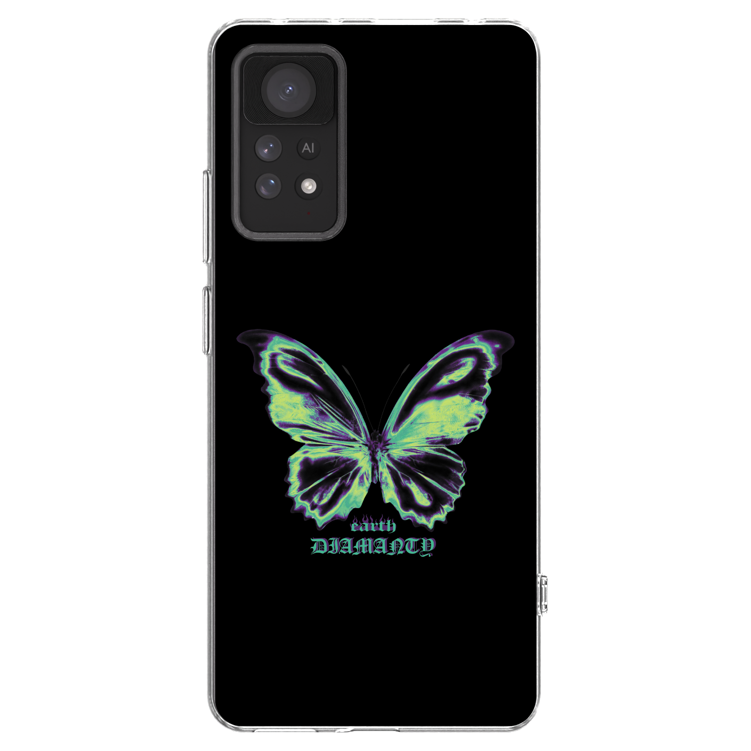 Picasee Xiaomi Redmi Note 11 Pro Hülle - Transparentes Silikon - Diamanty Blue