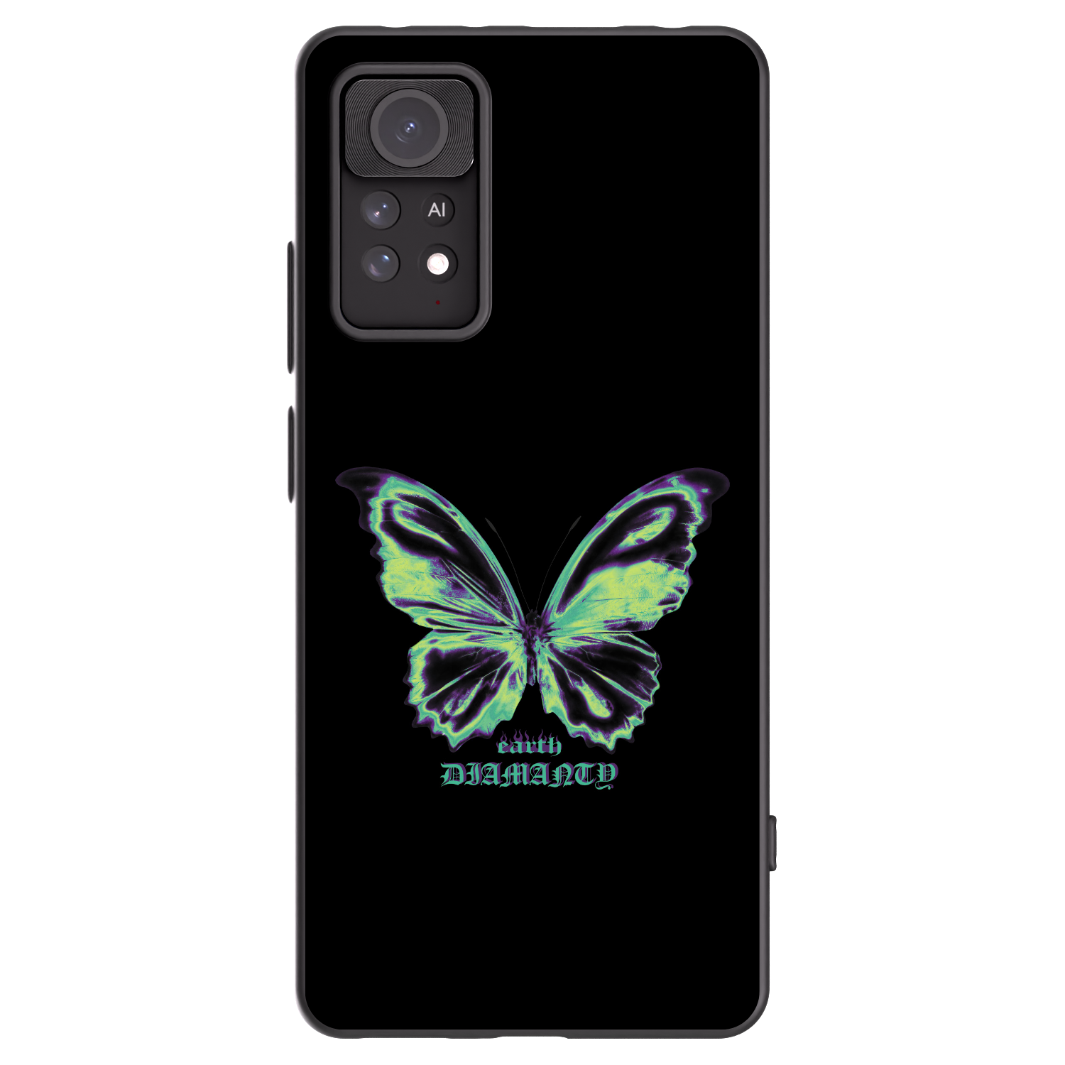 Picasee Xiaomi Redmi Note 11 Pro 5G Hülle - Schwarzes Silikon - Diamanty Blue
