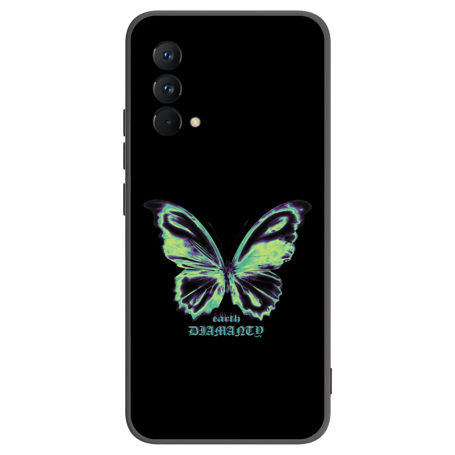 Picasee Realme GT Master Edition 5G Hülle - Schwarzes Silikon - Diamanty Blue