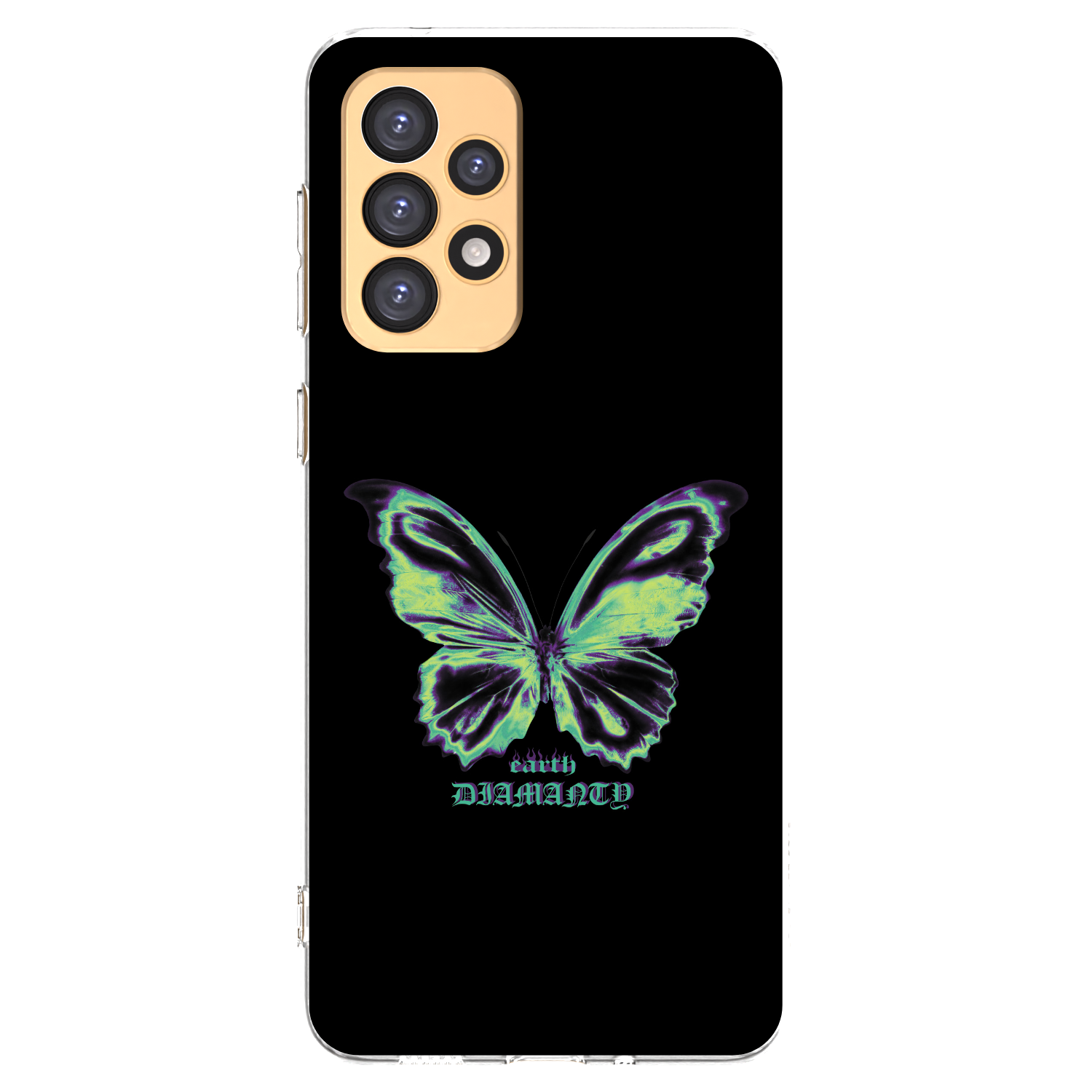 Picasee Samsung Galaxy A33 5G A336 Hülle - Transparentes Silikon - Diamanty Blue