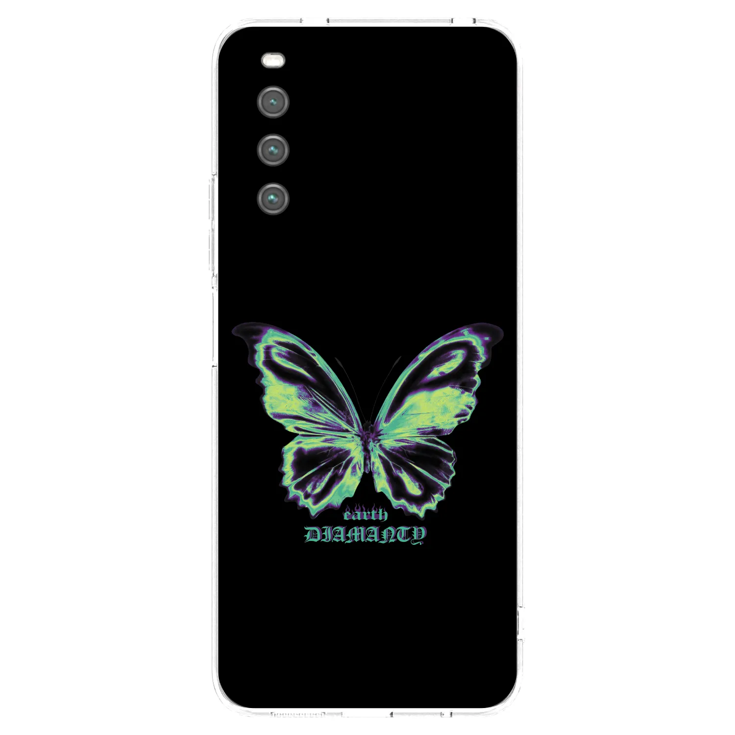 Picasee Sony Xperia 10 IV 5G Hülle - Transparentes Silikon - Diamanty Blue