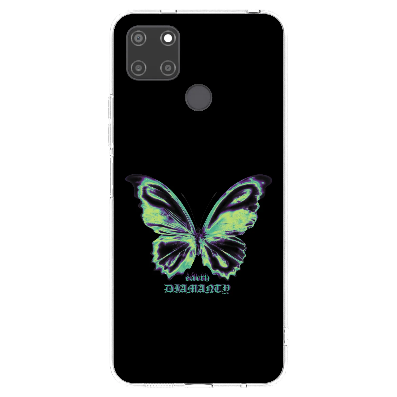 Picasee Realme C21Y Hülle - Transparentes Silikon - Diamanty Blue