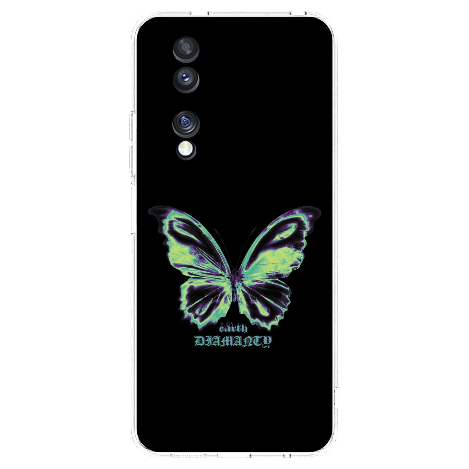 Picasee Honor 70 Hülle - Transparentes Silikon - Diamanty Blue