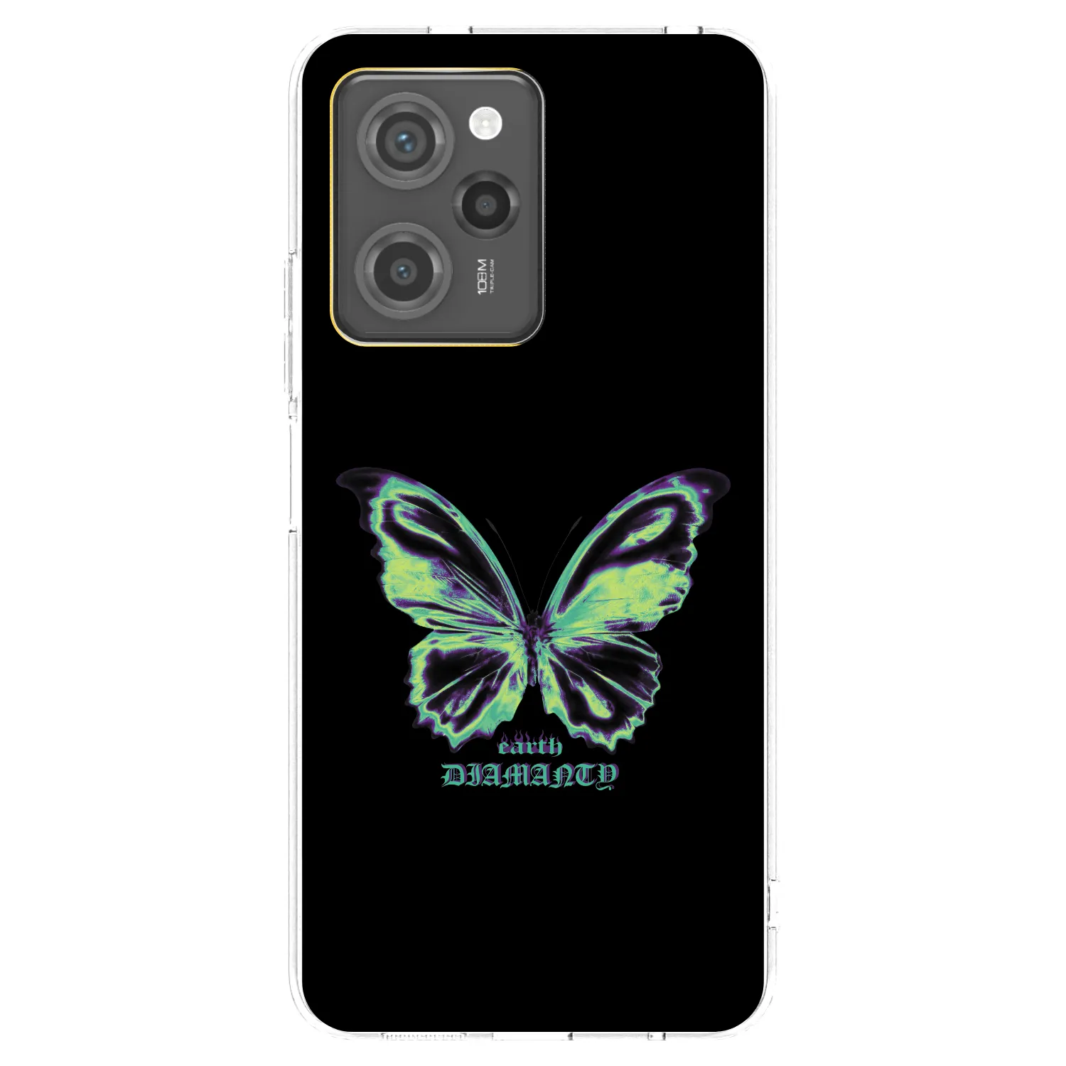 Picasee Xiaomi Poco X5 Pro Hülle - Transparentes Silikon - Diamanty Blue