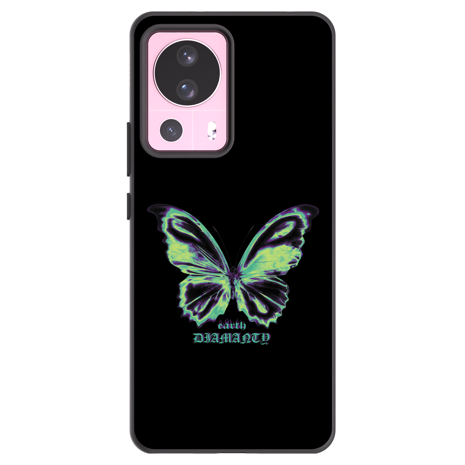 Picasee Xiaomi 13 Lite Hülle - Schwarzes Silikon - Diamanty Blue
