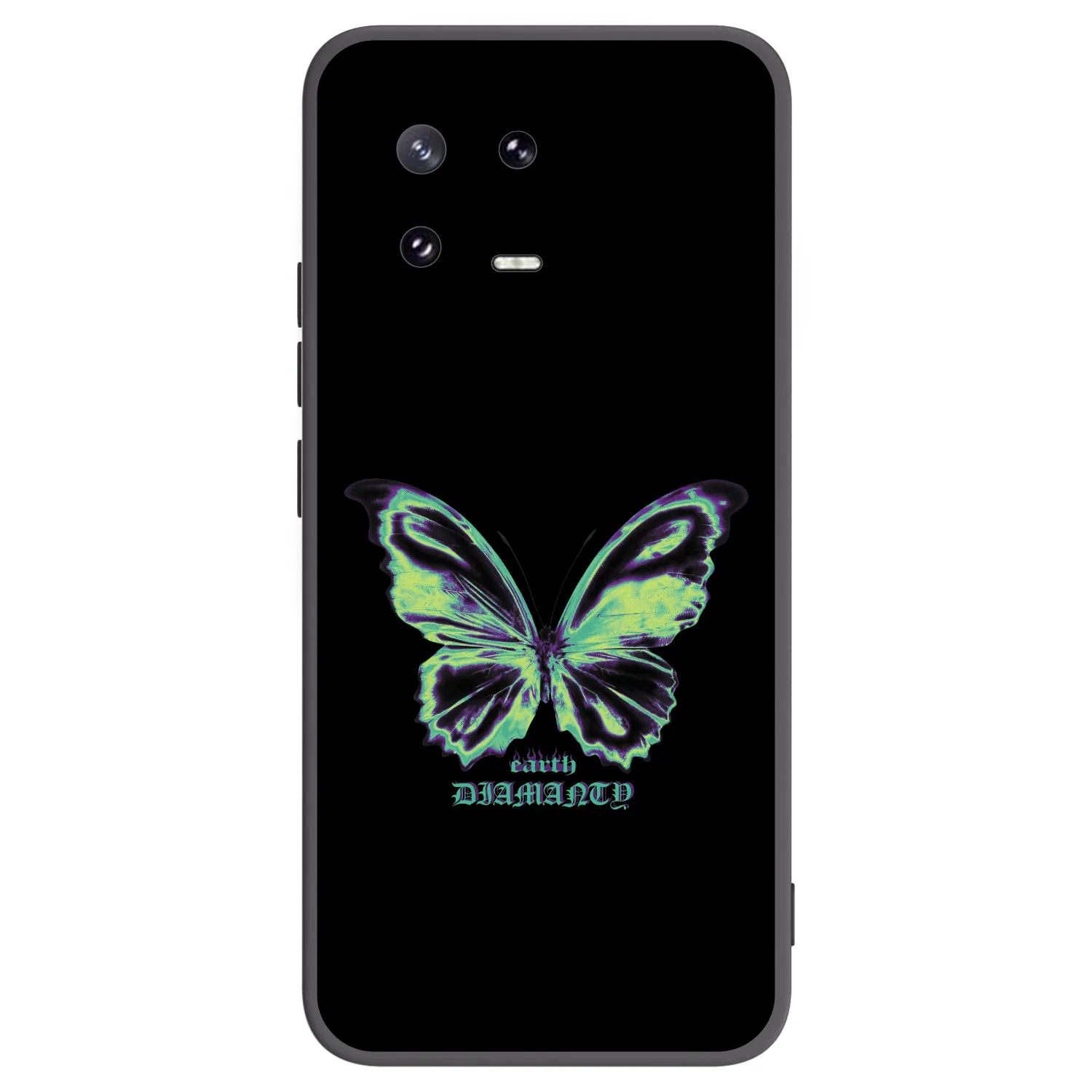 Picasee Xiaomi 13 Pro Hülle - Schwarzes Silikon - Diamanty Blue