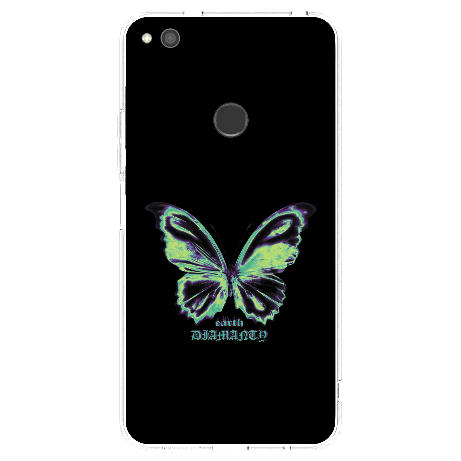 Picasee Huawei P9 Lite 2017 Hülle - Transparentes Silikon - Diamanty Blue