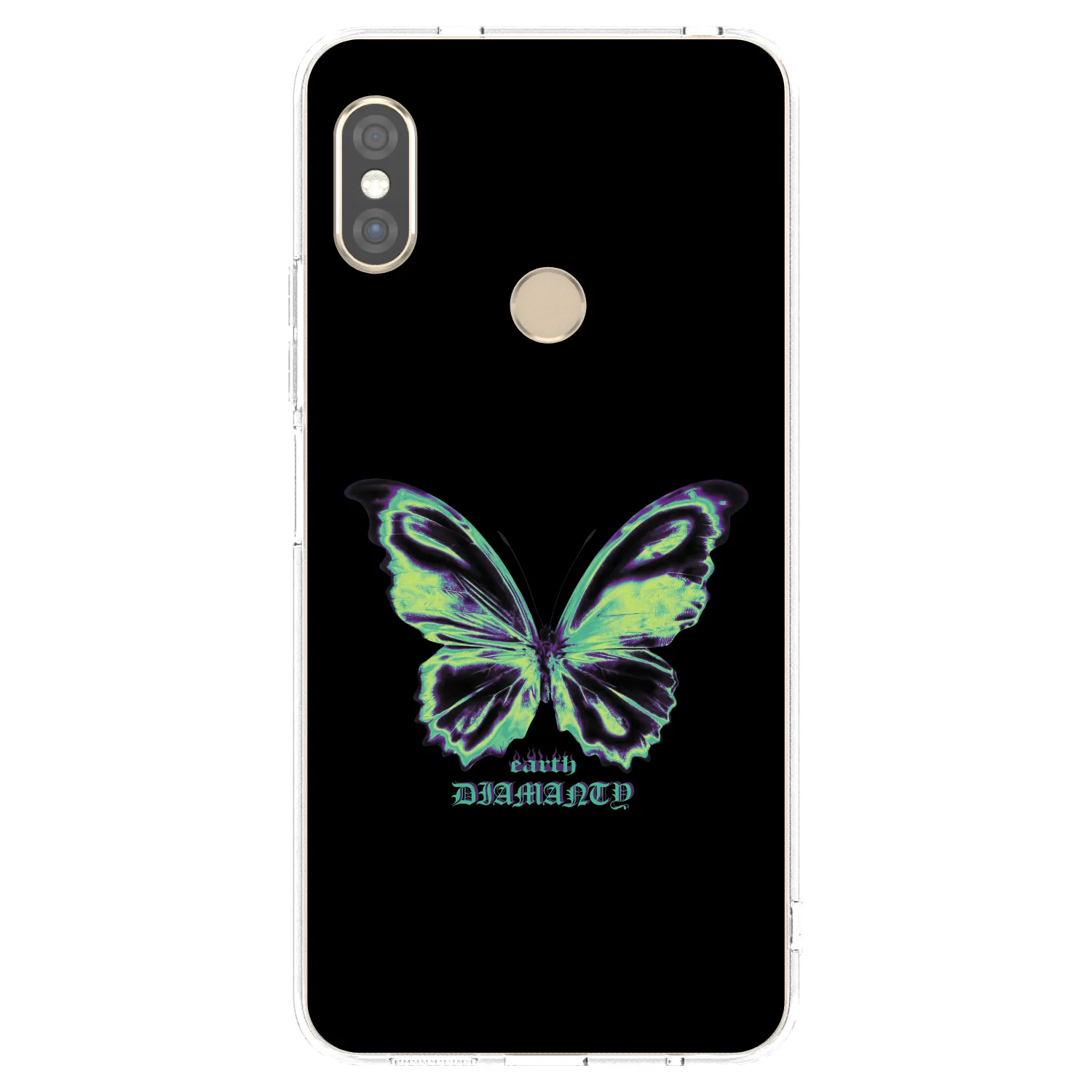 Picasee Xiaomi Redmi Note 5 Global Hülle - Transparentes Silikon - Diamanty Blue