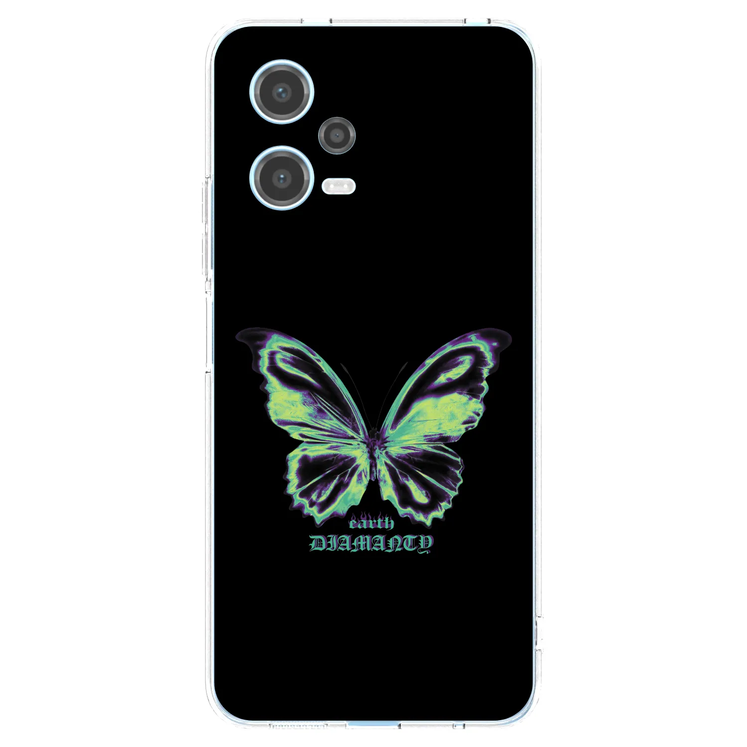 Picasee Xiaomi Redmi Note 12 5G Hülle - Transparentes Silikon - Diamanty Blue