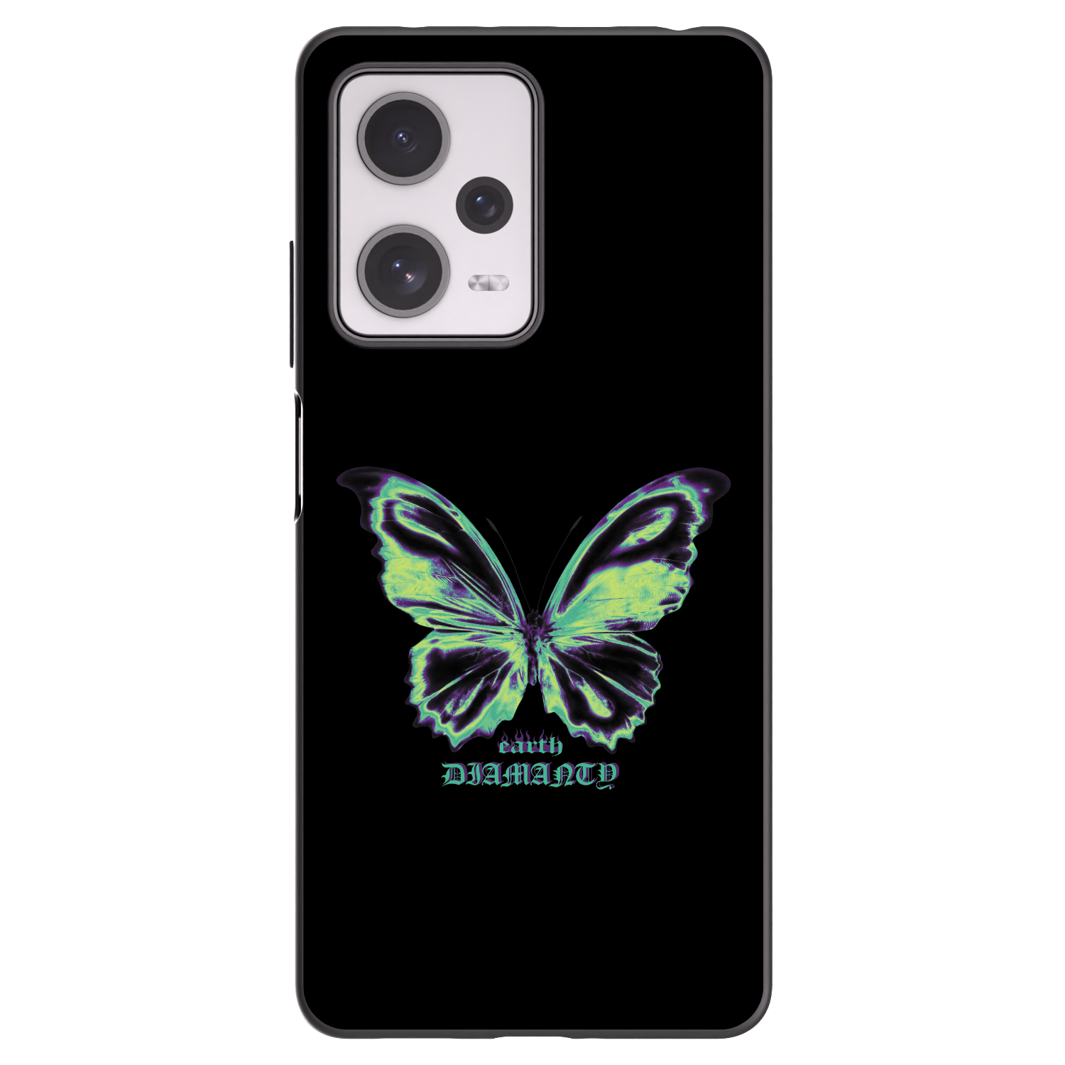 Picasee Xiaomi Redmi Note 12 Pro+ 5G Hülle - Schwarzes Silikon - Diamanty Blue