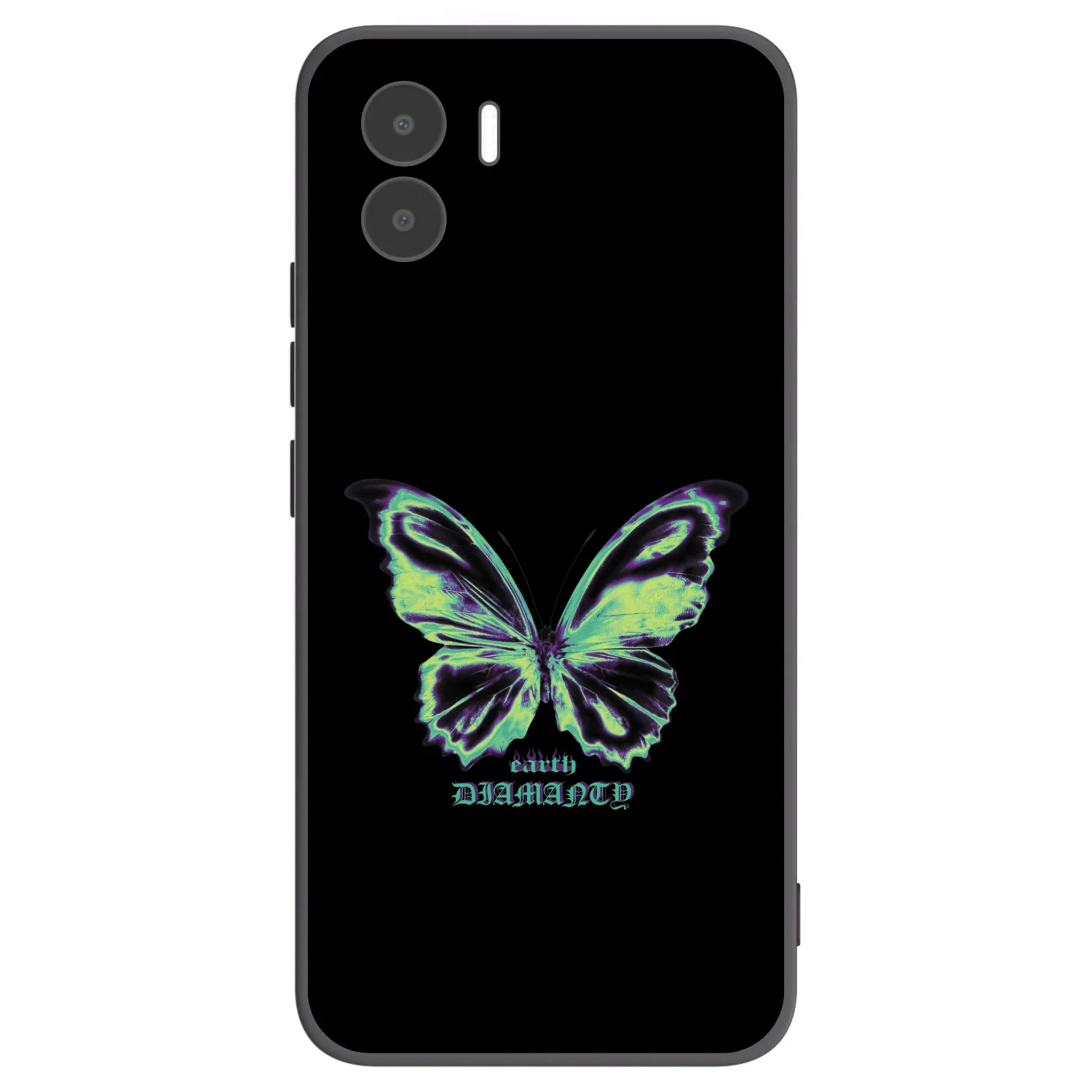 Picasee Xiaomi Redmi A2 Hülle - Schwarzes Silikon - Diamanty Blue