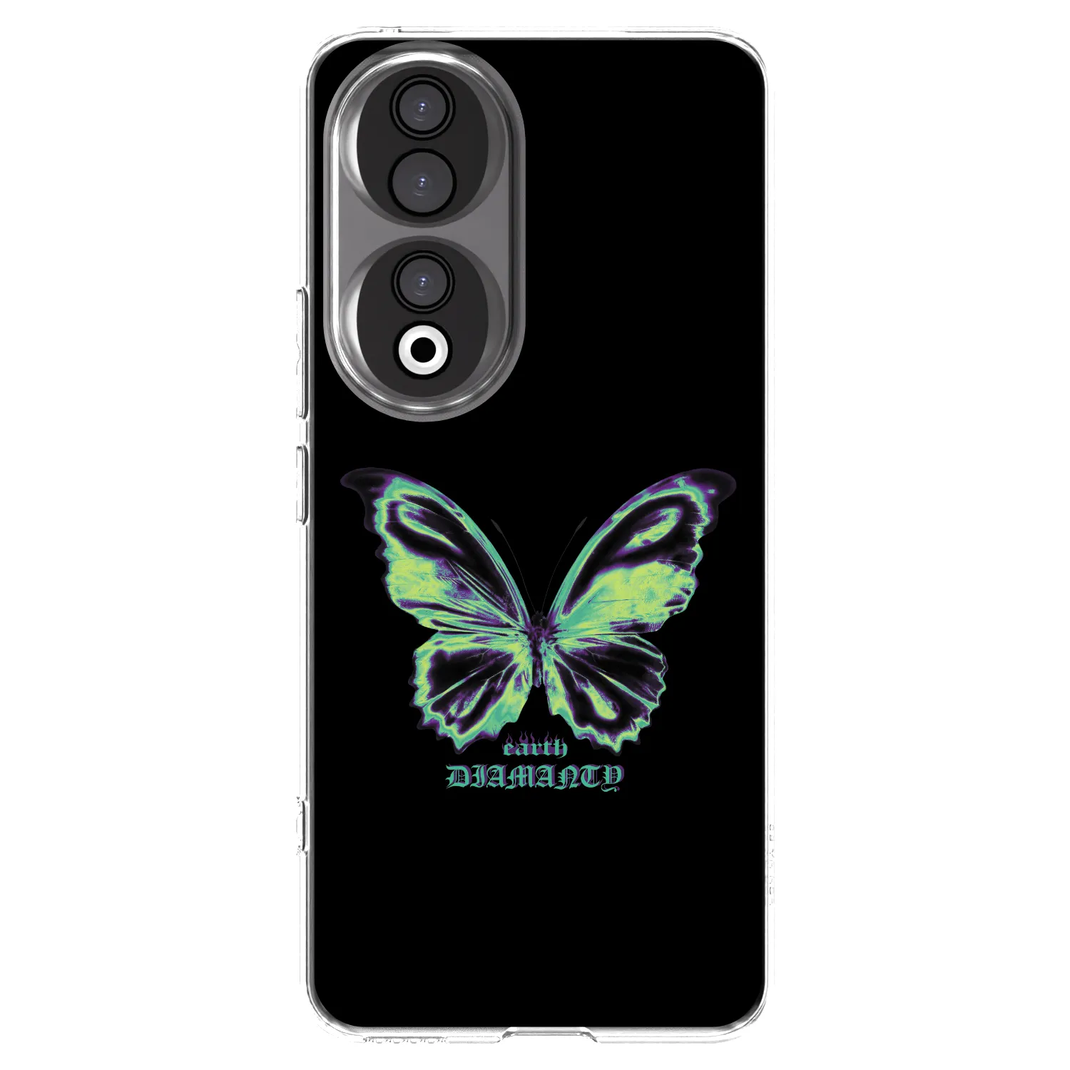 Picasee Honor 90 5G Hülle - Transparentes Silikon - Diamanty Blue