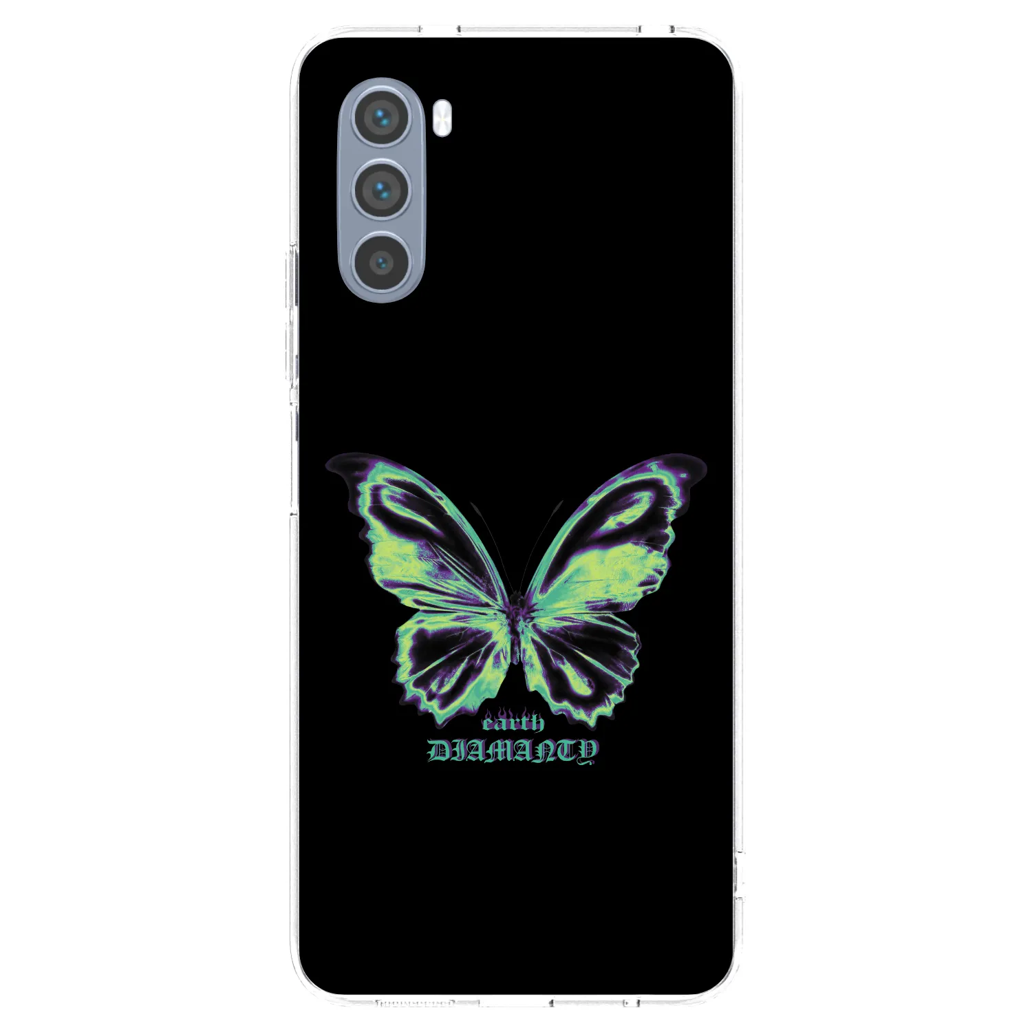 Picasee Motorola Moto G62 Hülle - Transparentes Silikon - Diamanty Blue