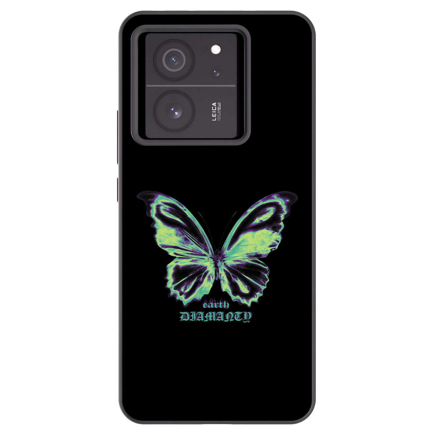 Picasee Xiaomi 13T Hülle - Schwarzes Silikon - Diamanty Blue