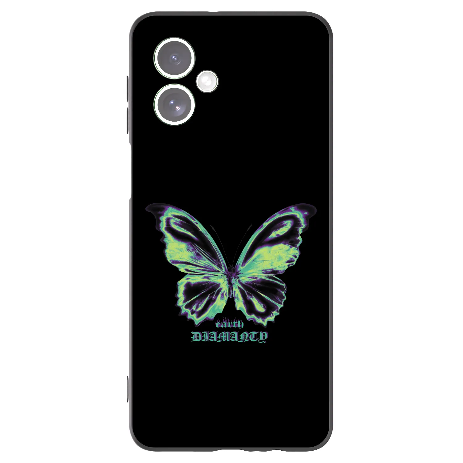 Picasee Motorola Moto G54 5G Hülle - Schwarzes Silikon - Diamanty Blue