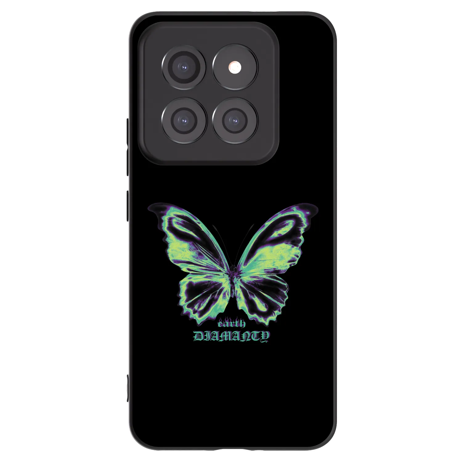 Picasee Xiaomi 14 Pro Hülle - Schwarzes Silikon - Diamanty Blue
