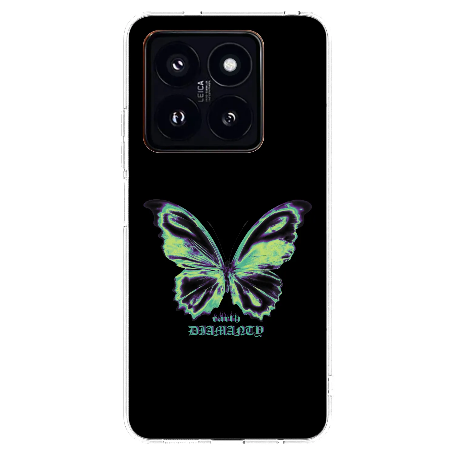 Picasee Xiaomi 14 Pro Hülle - Transparentes Silikon - Diamanty Blue