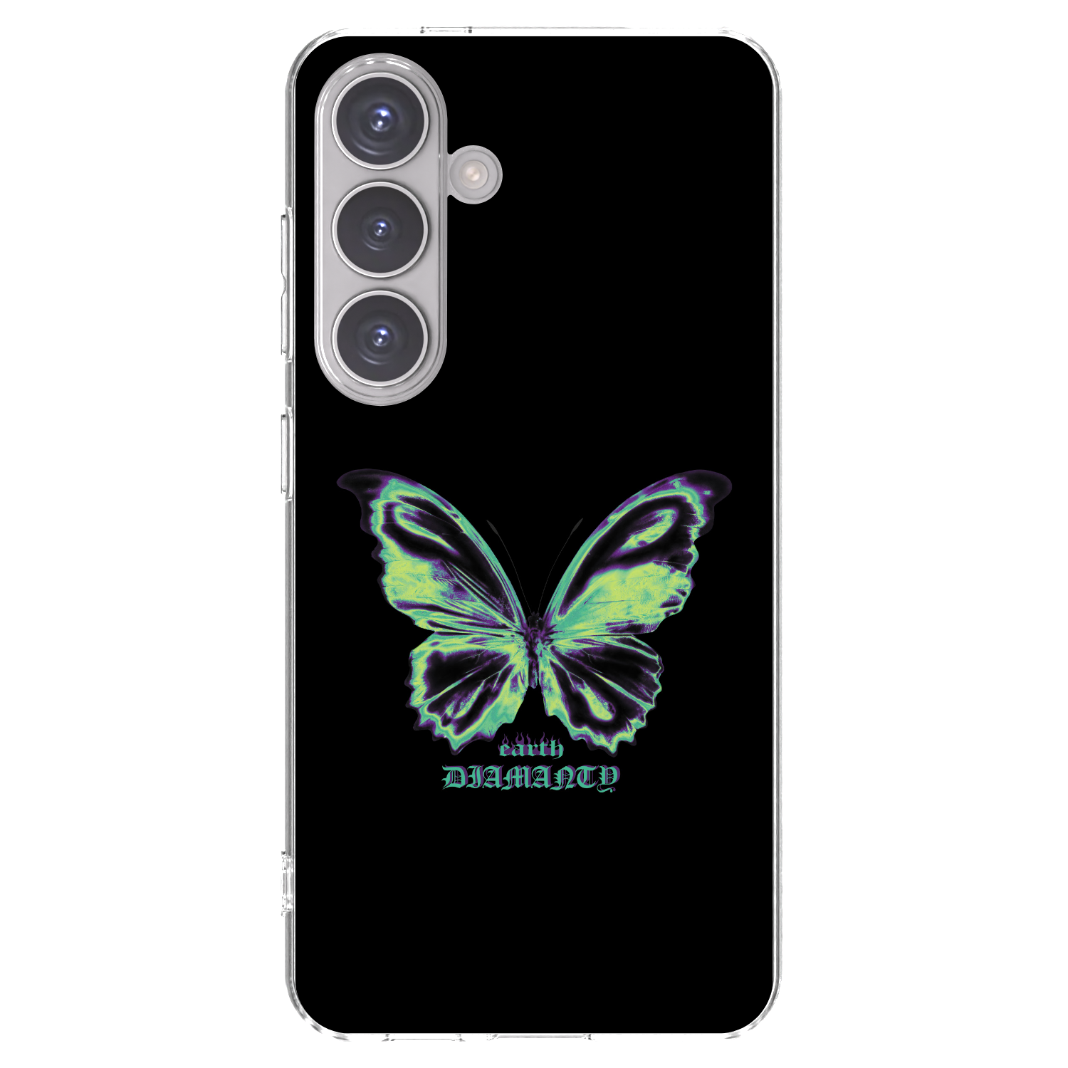 Picasee Samsung Galaxy S24 S921B 5G Hülle - Transparentes Silikon - Diamanty Blue